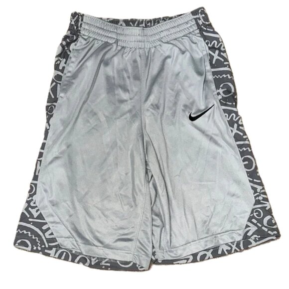 Nike Boys XL Gray Dri-FIT Athletic Shorts | Football Pattern | Side & Back Detai - Picture 1 of 7